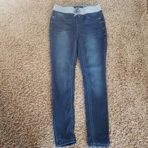 Girls jeggings with elastic wasit band